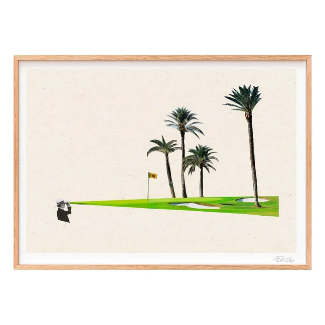 Affiche Land Ahoy | Multicolore