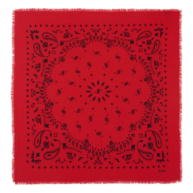 Bandana Hachiko Cachemire | Rouge