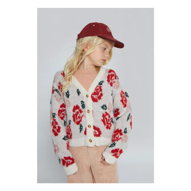 Cardigan Alma Fleuri | Ecru