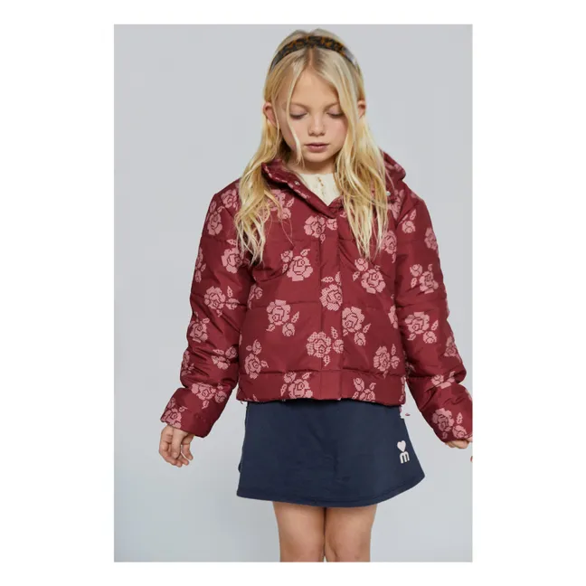 Doudoune Gaia Fleurie | Rouge