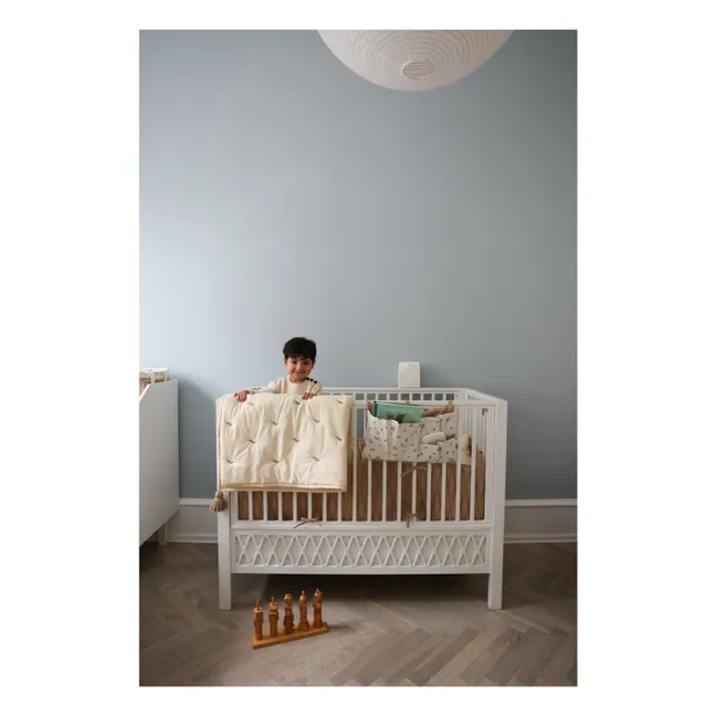 Blueberries embroidered blanket