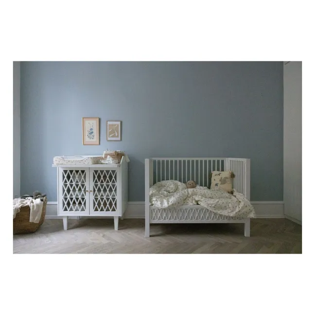 Blueberries embroidered cushion