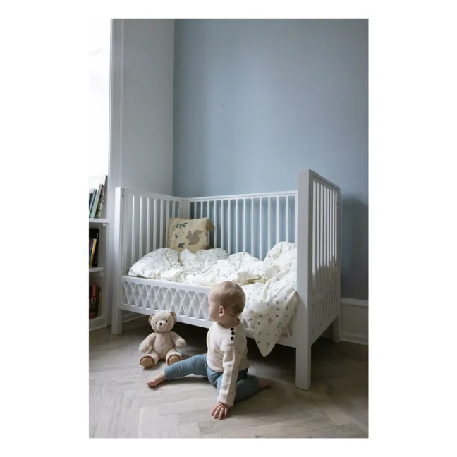 Coussin brodé Blueberries