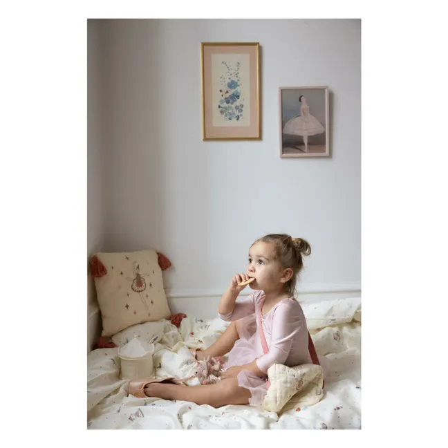 Ballerina embroidered cushion