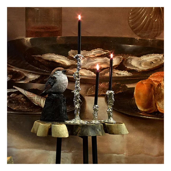 Drip candlestick, Pascal Smelik | Silver