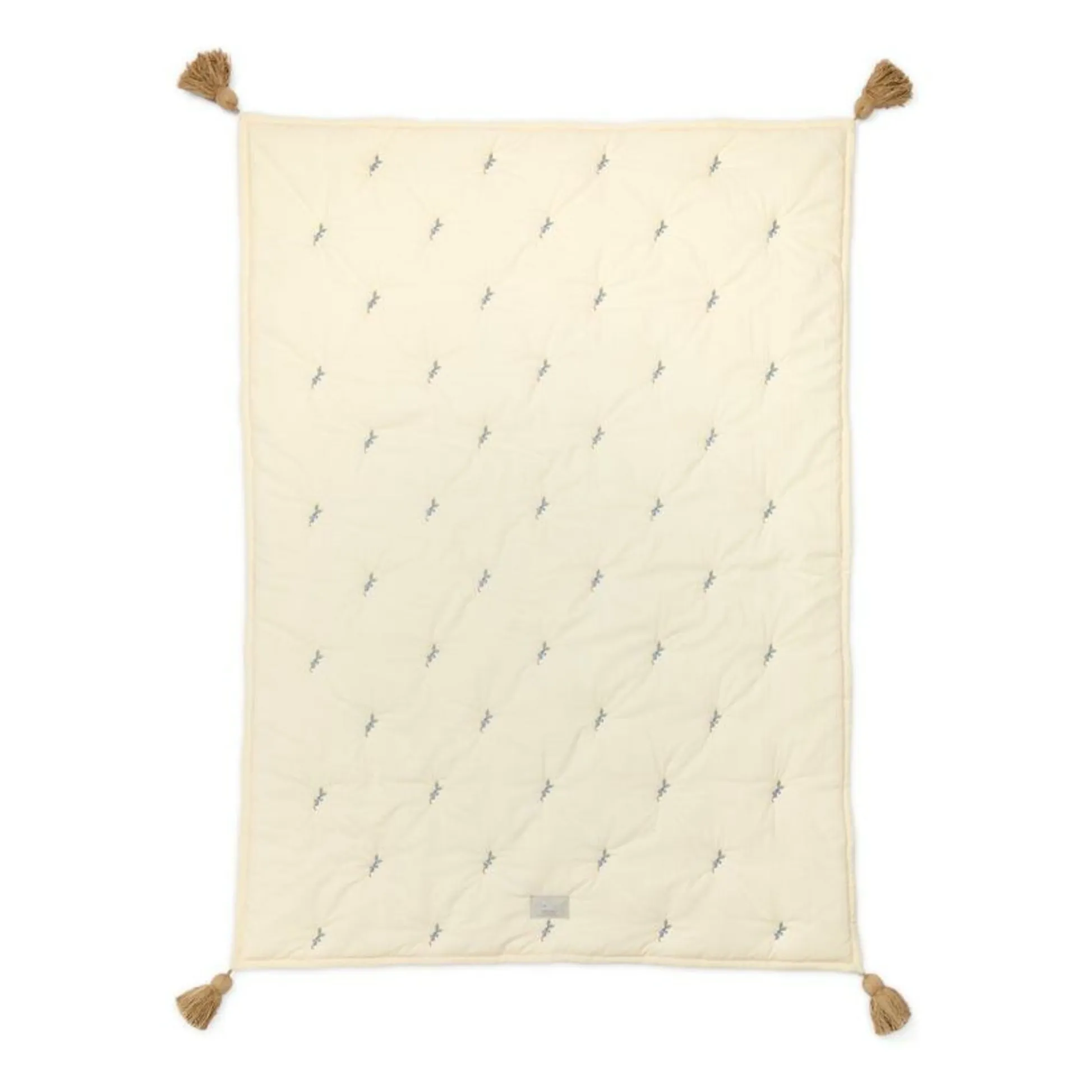 Cam Cam Blue Berries Embroidered Blanket