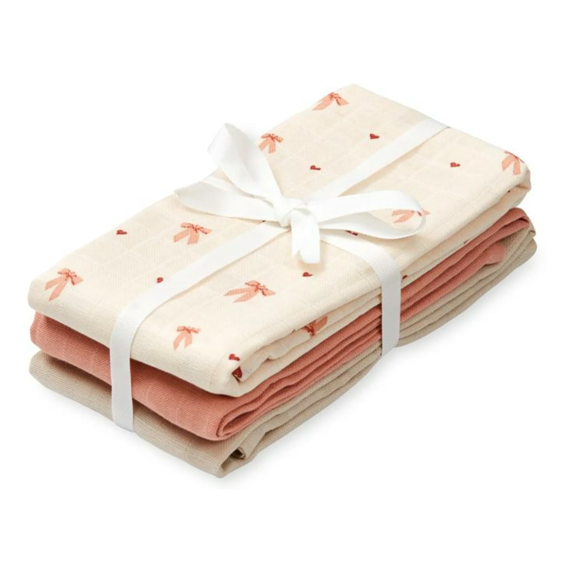 Cam Cam Pink Bows Diapers - Set Of 3