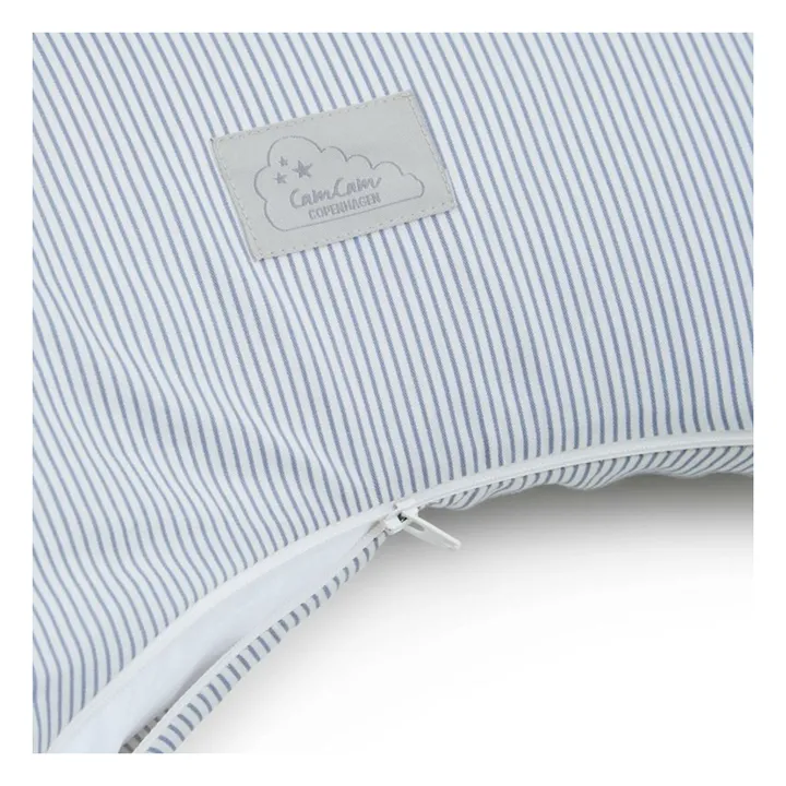 Coussin d'allaitement Stripes | Bleu- Image produit n°1