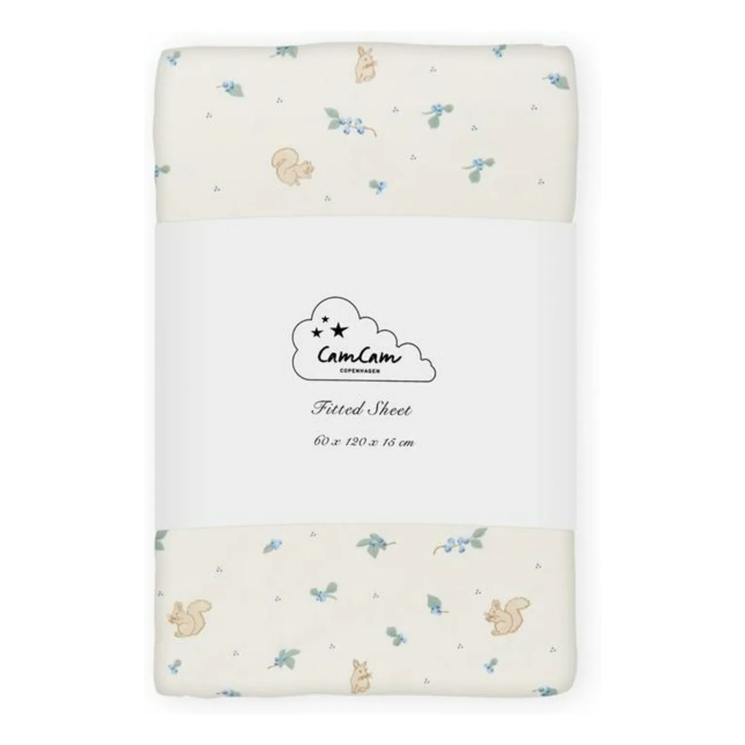 Cam Cam Blue Fitted Sheet Berries
