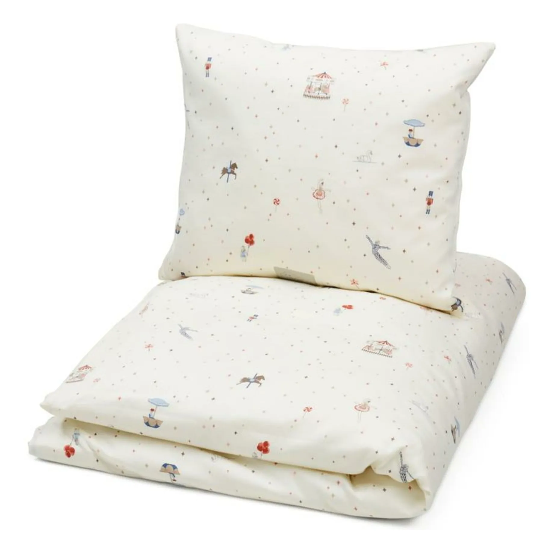 Cam Cam Red Carrousel Bed Linen Set
