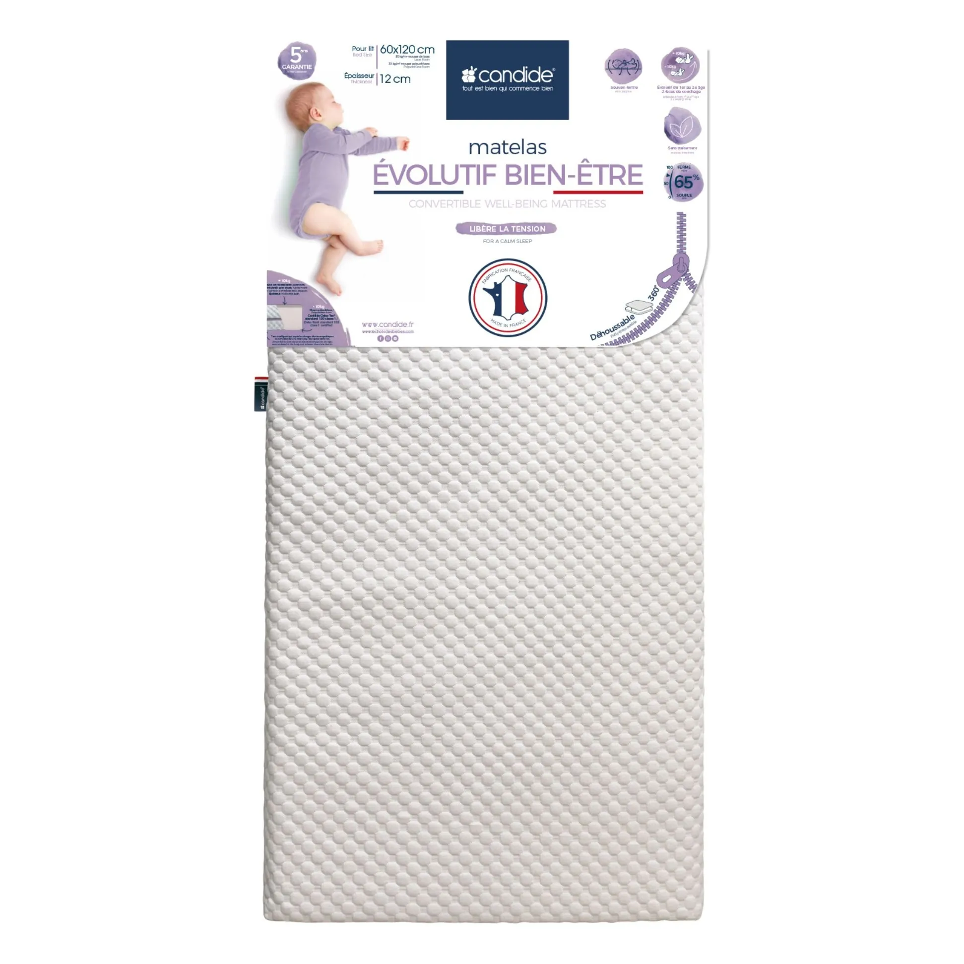 Candide White Well-Being Evolutionary Mattress