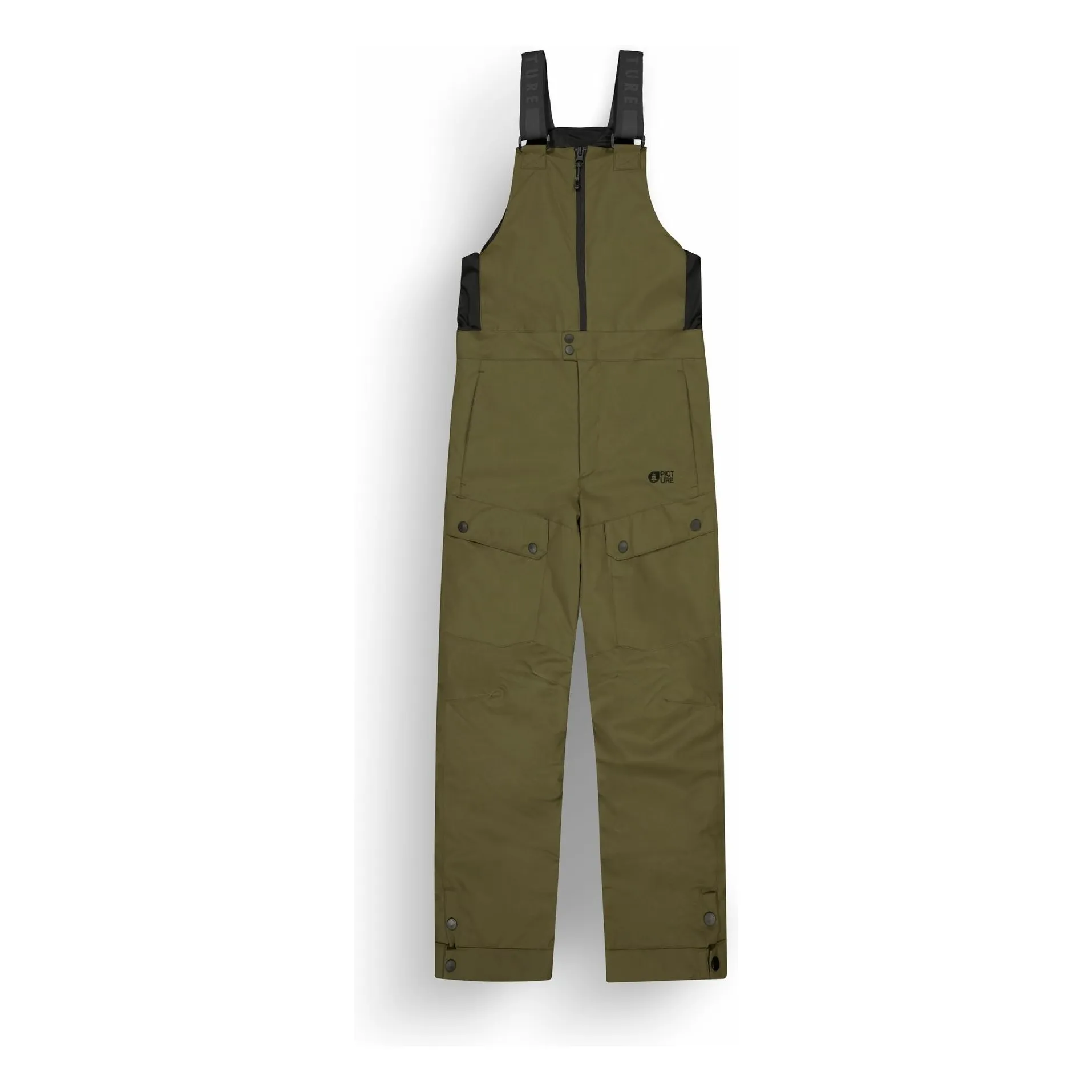 Picture Khaki Ninge Recycled Fiber Ski Dungarees