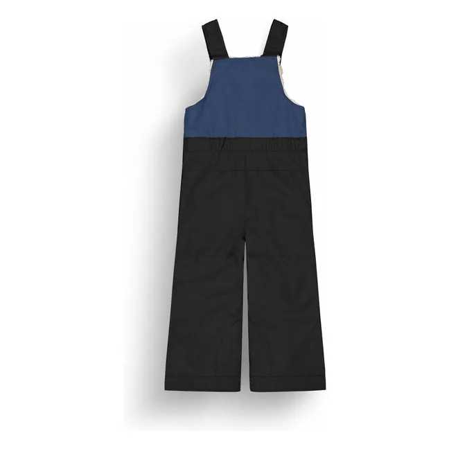 Snowy Recycled Fiber Ski Dungarees | Black