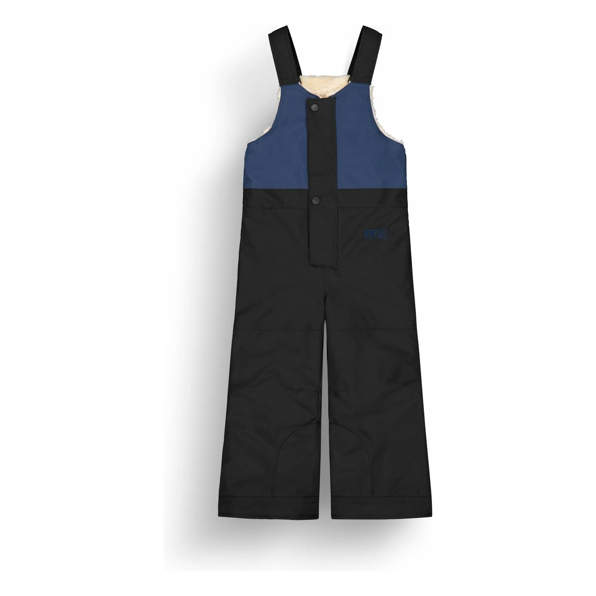Picture Black Snowy Recycled Fiber Ski Dungarees