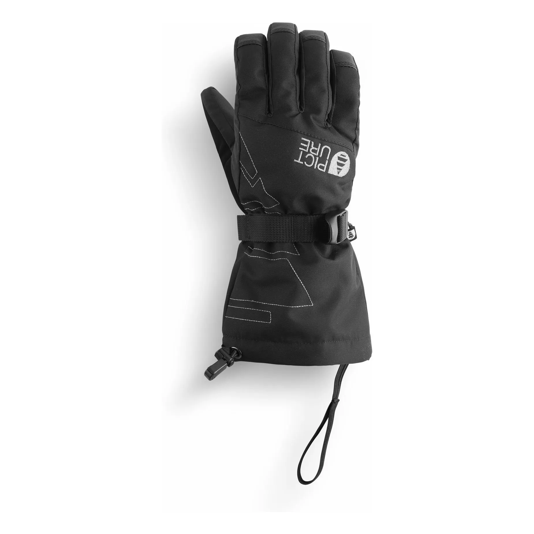 Picture Black Graby Recycled Fiber Ski Gloves