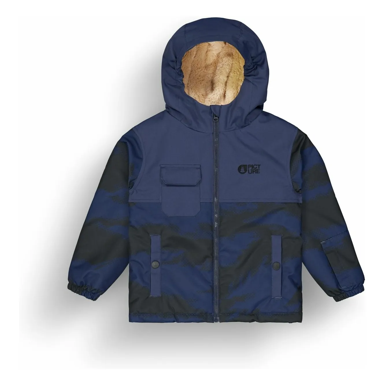 Picture Navy Blue Snowy Recycled Fiber Ski Jacket