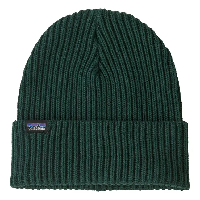 Fishermans Rolled Gorro de fibra reciclada | Verde
