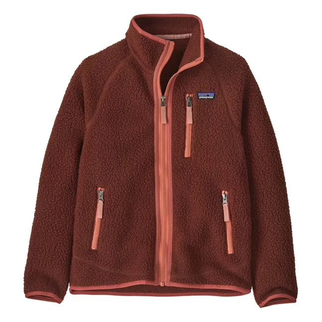 Veste Polaire Retro Pile Fibres Recyclées | Marron