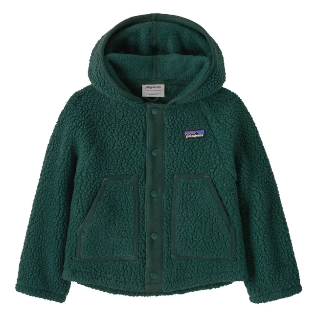 Veste Retro Pile Fibres Recyclées | Vert