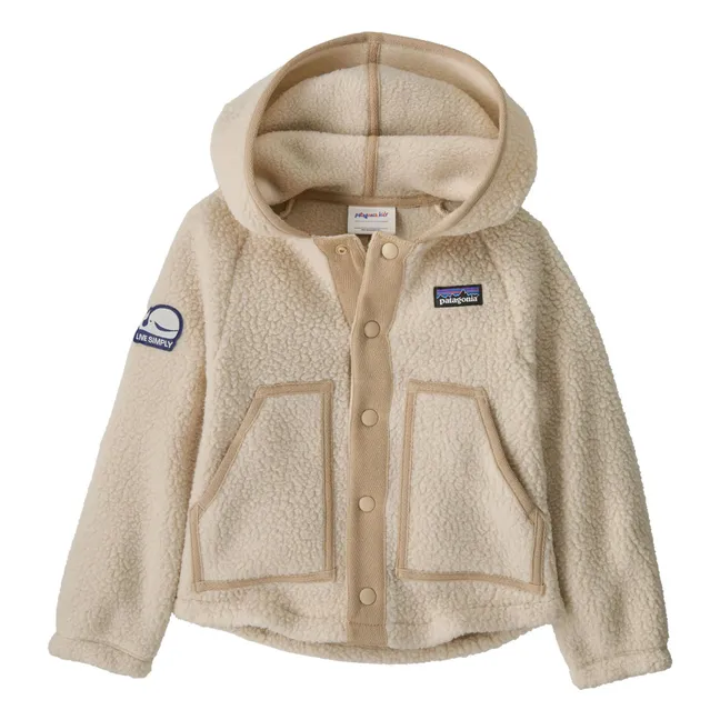 Veste Retro Pile Fibres Recyclées | Beige