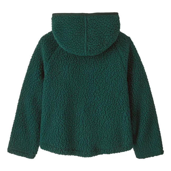 Veste Retro Pile Fibres Recyclées | Vert