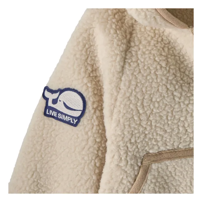 Veste Retro Pile Fibres Recyclées | Beige