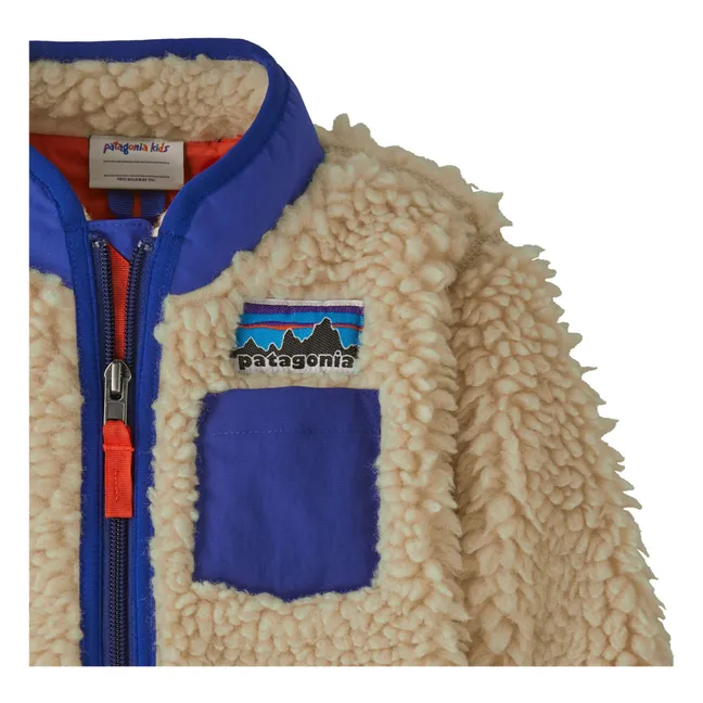 Veste Polaire Retro-X Fibres Recyclées Bébé | Bleu