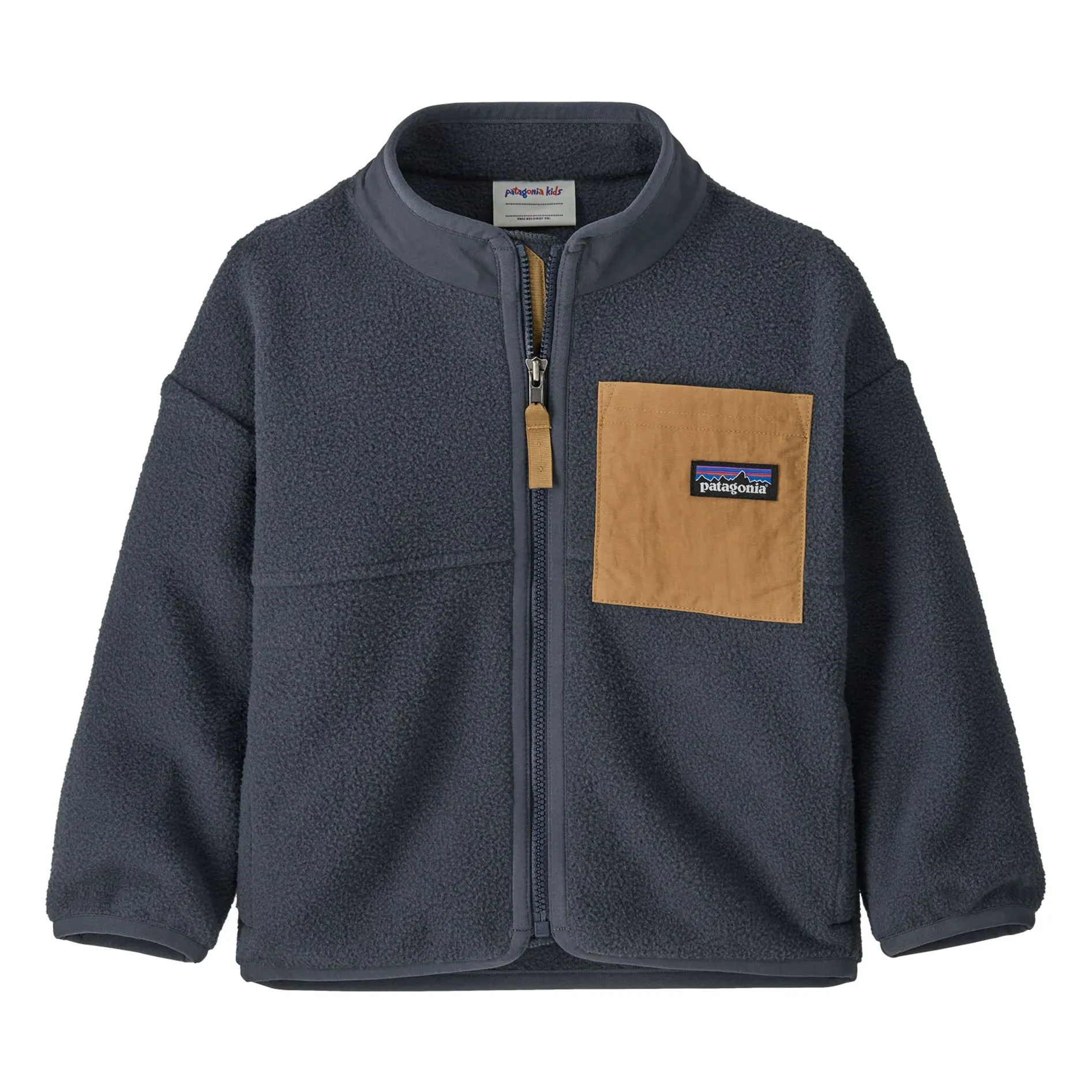 Patagonia Navy Blue Synch Recycled Fiber Fleece Baby Jacket