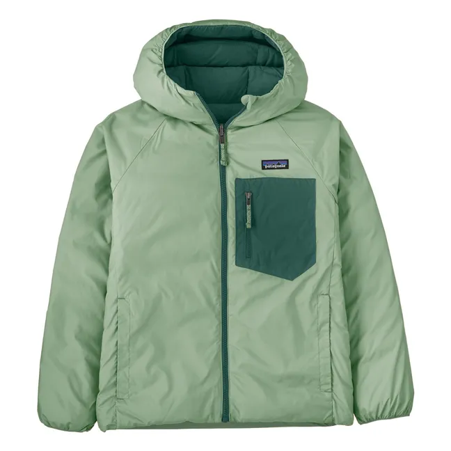 Doudoune Réversible Down Fibres Recyclées | Vert pâle