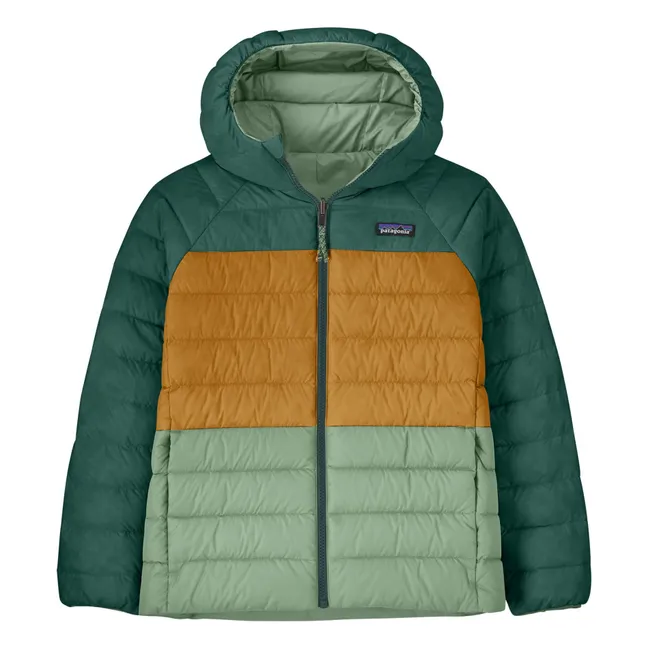 Doudoune Réversible Down Fibres Recyclées | Vert pâle