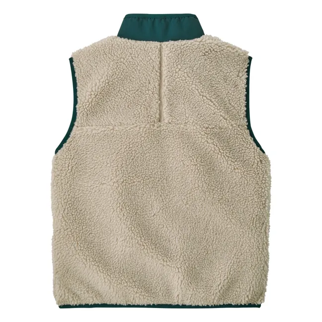 Retro-X Ärmellose Jacke aus recycelten Fasern | Grün