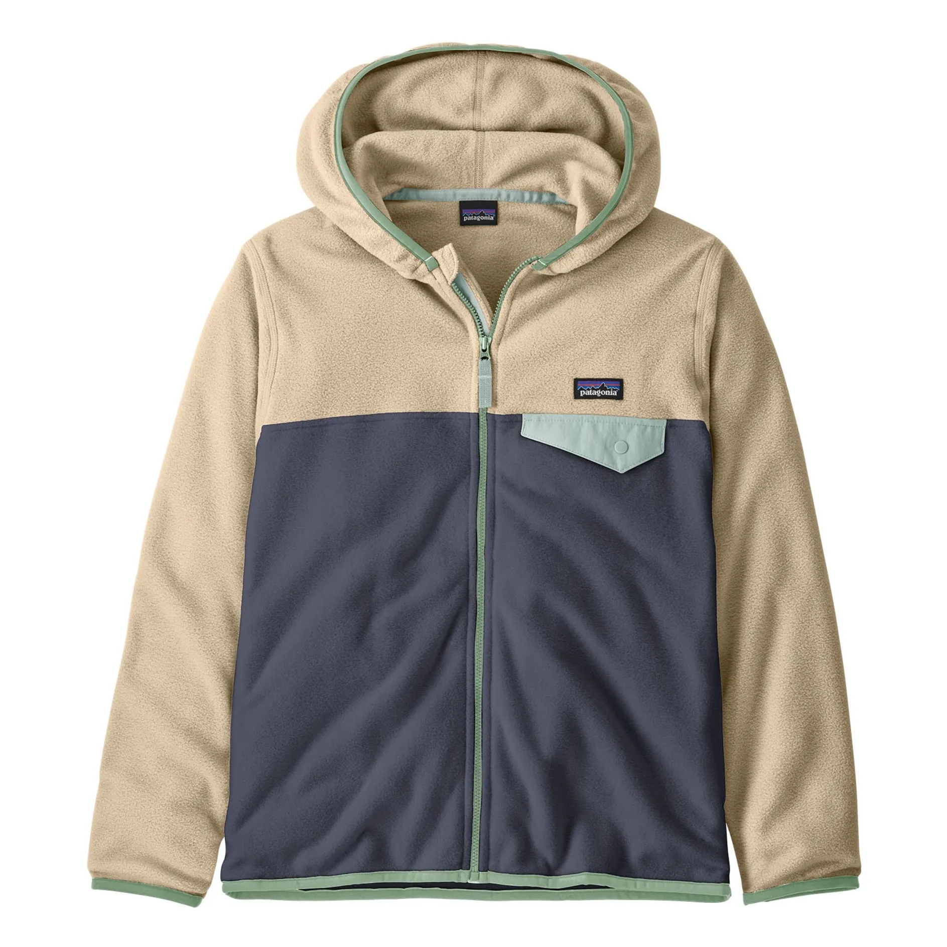 Patagonia Navy Blue Micro D Snap-T Recycled Fiber Fleece Jacket