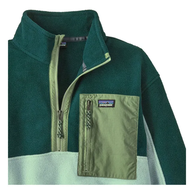 Polaire Microdini 1/2 Zip Fibres Recyclées | Bleu