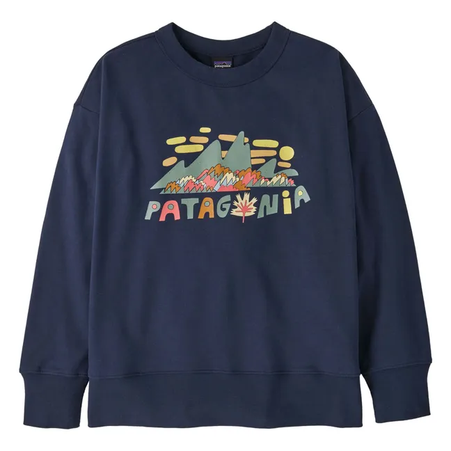 Sweat Crew Coton Bio | Bleu marine