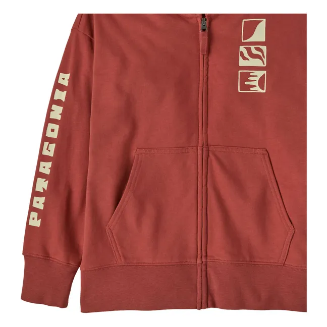 Sweat Full-Zip Coton Bio | Terracotta