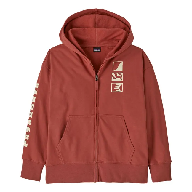Sweat Full-Zip Coton Bio | Terracotta