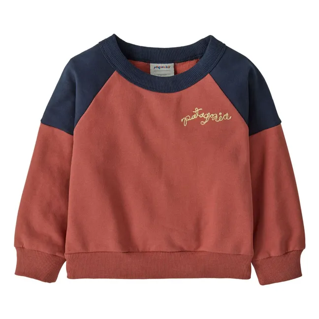 Sweat Crew Coton Bio Bébé | Terracotta