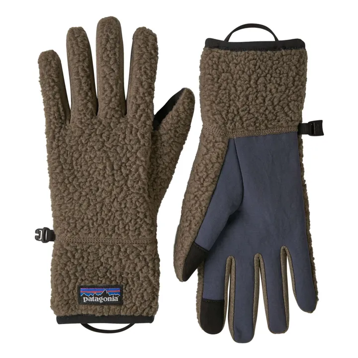 Gants Retro Pile Fibres Recyclées | Marron- Image produit n°0