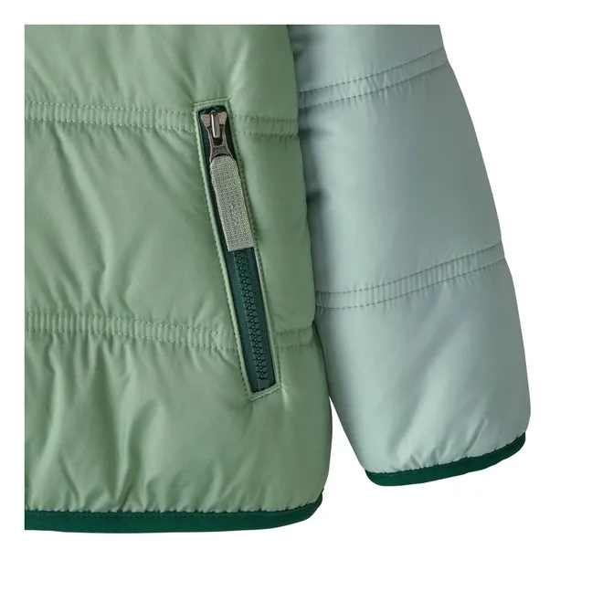 Tribbles Recycelte Faser Wendbare Jacke | Blasses Grün