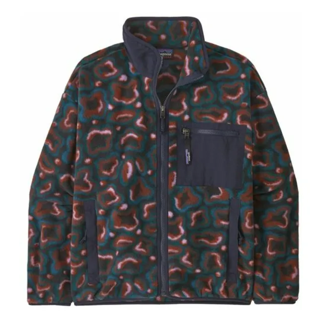 Chaqueta polar de camuflaje Synch Fibras recicladas | Azul Marino