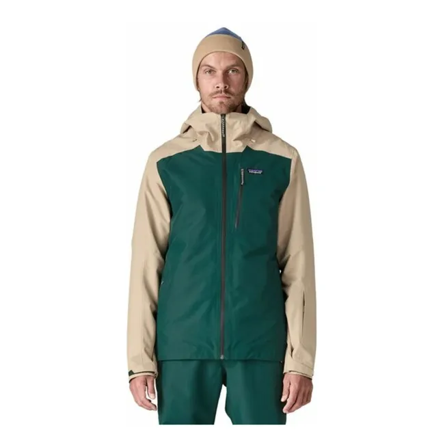 Giacca da sci isolata in fibra riciclata Powder Town | Verde