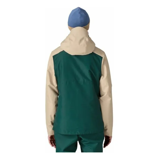 Giacca da sci isolata in fibra riciclata Powder Town | Verde