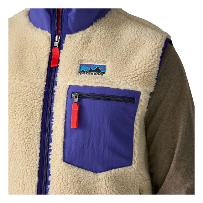 Chaqueta clásica sin mangas Retro-X Fibras recicladas | Beige