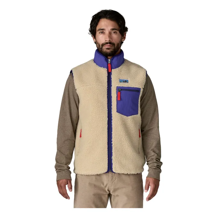 Classic Retro-X Recycled Fiber Sleeveless Jacket | Beige- Product image n°1