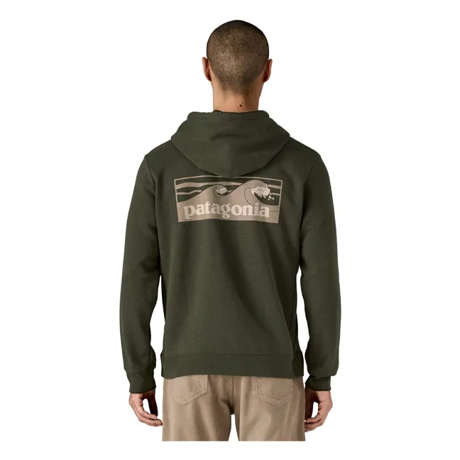 Sudadera Uprisal Logo Boardshort Fibras recicladas | Verde Kaki