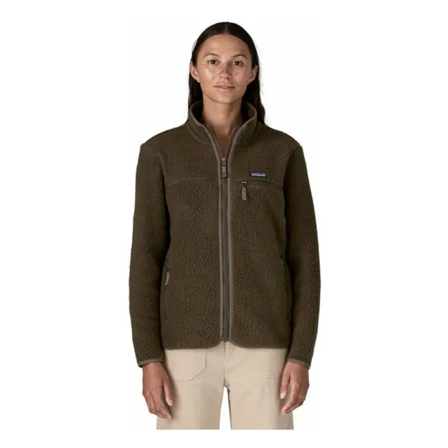 Veste Polaire Retro Pile Fibres Recyclées | Marron