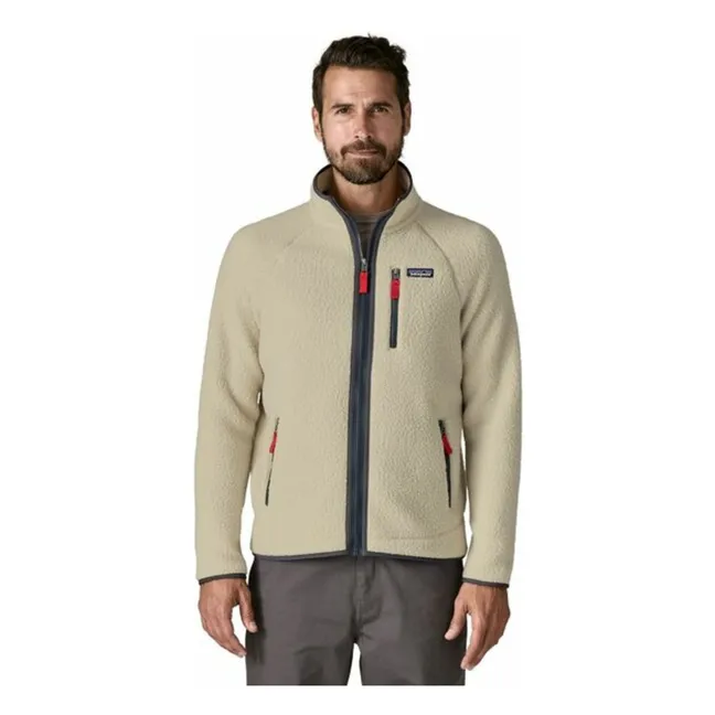 Chaqueta polar Retro Pile Fibras recicladas | Natural