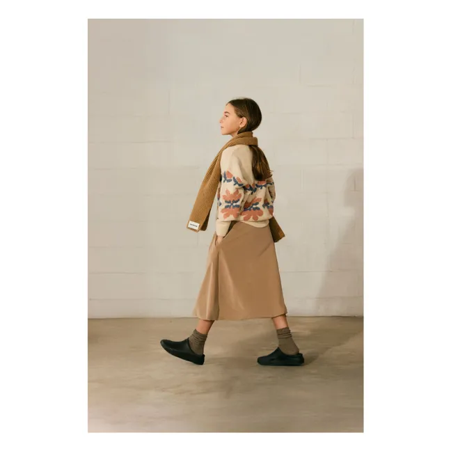 Pull Fleuri | Beige