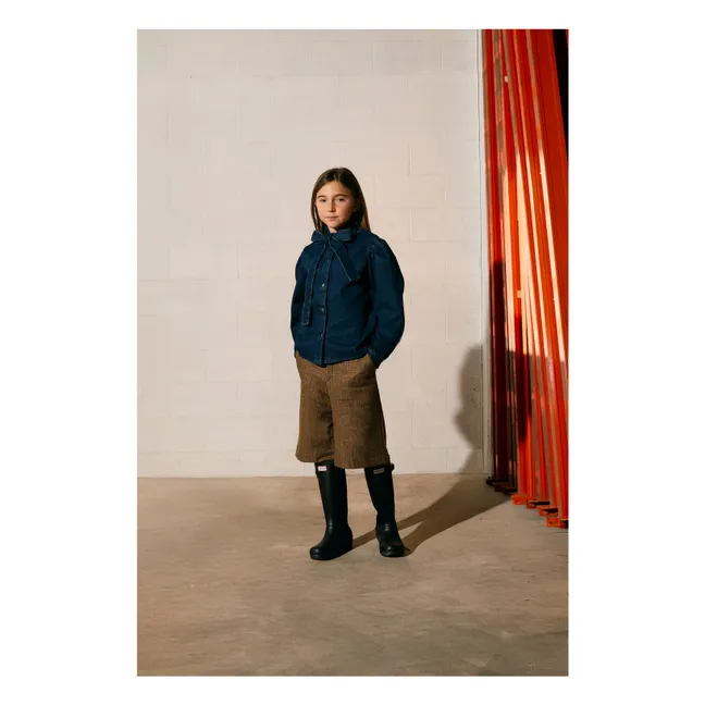 Wool Bermuda Shorts | Brown