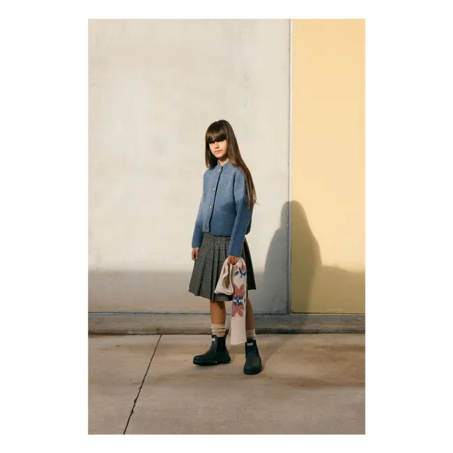 Wool Midi Skirt | Grey